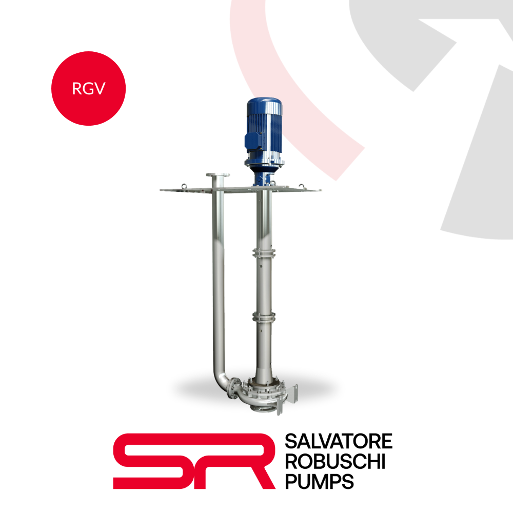 Salvatore Robuschi RG (RGB-RGL-RGM) Centrifugal Pumps with Open Impeller built according to ISO 2858-5199 norms.