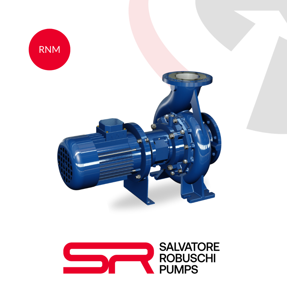 Salvatore Robuschi RN (RN-RNM-RNL) Centrifugal Pumps with Closed Impeller built in compliance with DIN 24255.