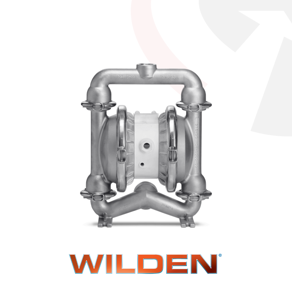 Wilden P4 Pro-Flo series clamped air operated double diaphragm pump for industrial fluid transfer and process applications