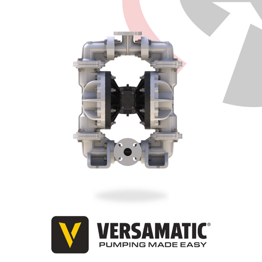 Versamatic 1 1/2" (38mm) E4 Bolted Polypropylene AODD Pump | Air Operated Diaphragm Pump