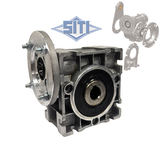 Metal mechanical component with SITI logo on a white background