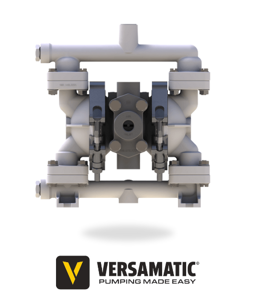 1/4" (6mm) Clamped Plastic AODD Versamatic Pumps Range