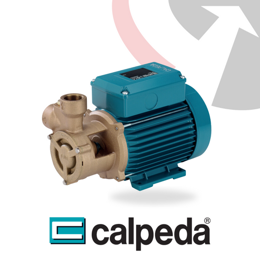 Calpeda T, TP, BT and BTP peripheral close coupled centrifugal pumps for clean liquid circulation, pressure boosting and HVAC applications