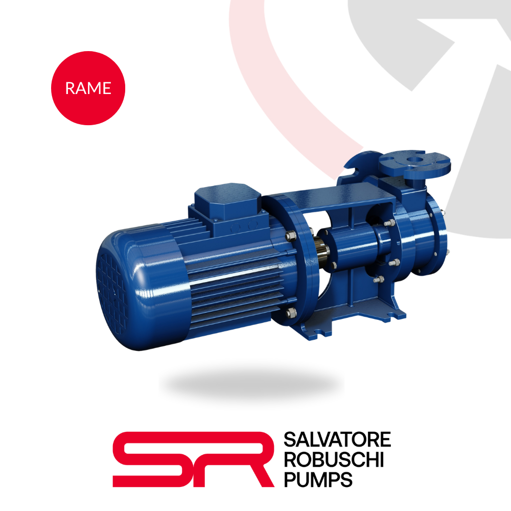 Salvatore Robuschi RAM RAMD RAME two-stage peripheral impeller pump for clean water transfer, boosting and industrial process systems.
