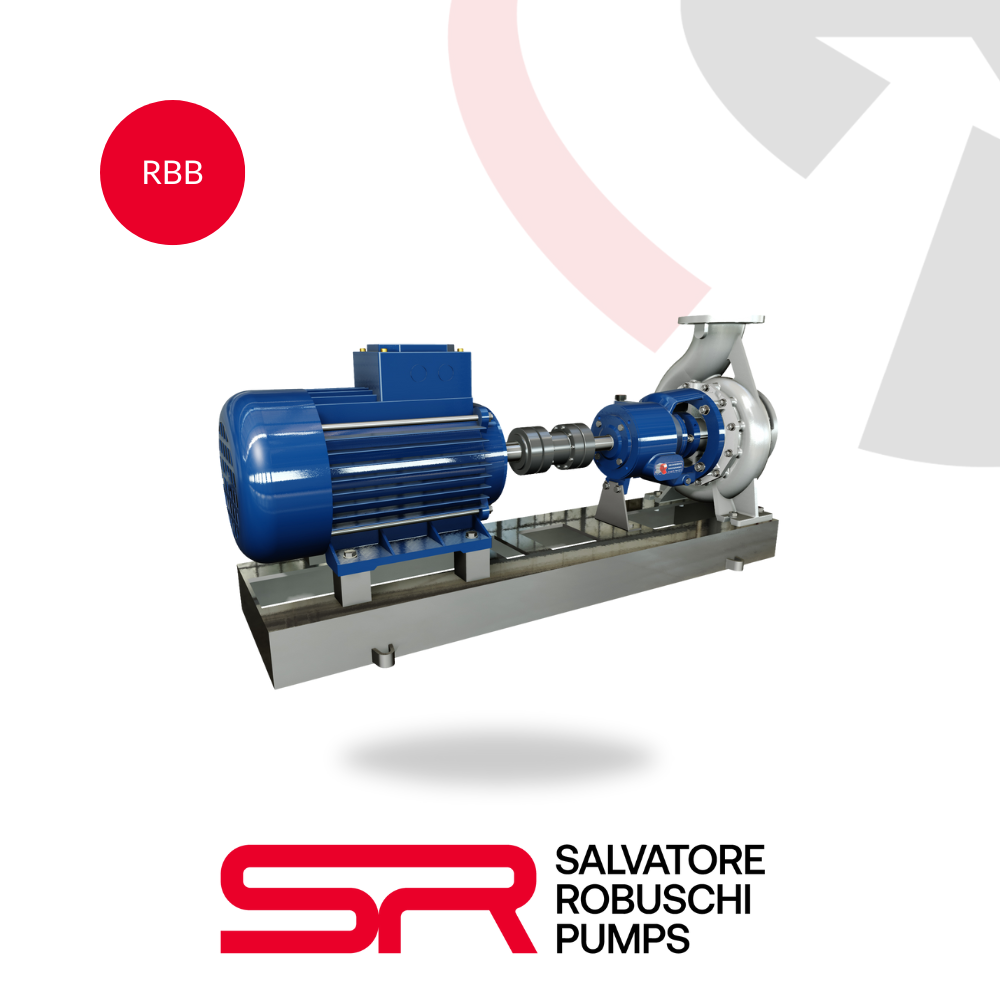 Salvatore Robuschi RBB vortex impeller pump for wastewater transfer, sewage and heavy solids handling.
