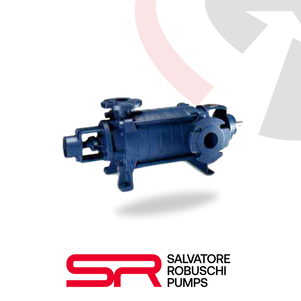 Salvatore Robuschi TS multistage centrifugal pump with closed impeller for clean water transfer and industrial circulation.
