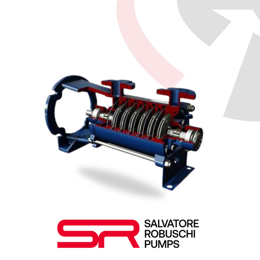 Salvatore Robuschi TSK high-pressure multistage centrifugal pump for clean water transfer and boosting applications.
