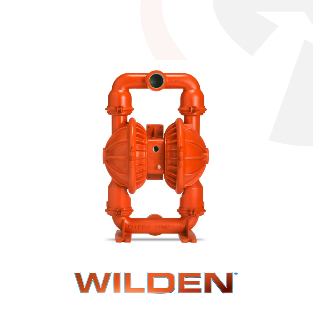 Wilden Pro-Flo SHIFT XPS8 2 inch aluminium air operated double diaphragm pump for industrial fluid transfer orange wilden pump with logo underneith