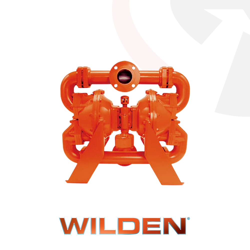 Wilden T1510 76 mm Turbo-Flo Brahma bolted metal air operated double diaphragm pump for large solids handling and heavy-duty industrial applications