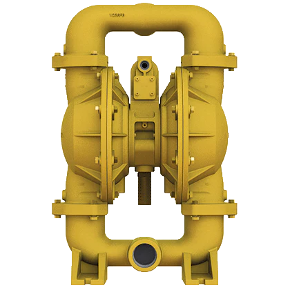 Plastic air operated AODD Versamatic pump yellow pump